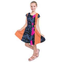 Recursive Reality Number Kids  Short Sleeve Dress by Mariart