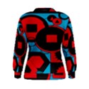 Stancilm Circle Round Plaid Triangle Red Blue Black Women s Sweatshirt View2