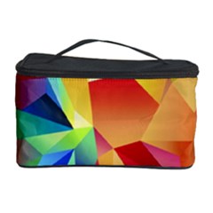 Triangles Space Rainbow Color Cosmetic Storage Case by Mariart