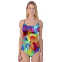 Triangles Space Rainbow Color Camisole Leotard  by Mariart