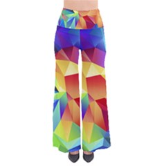 Triangles Space Rainbow Color Pants by Mariart