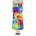 Triangles Space Rainbow Color Maxi Skirts View1