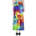 Triangles Space Rainbow Color Maxi Skirts View2