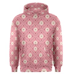 Sunflower Star White Pink Chevron Wave Polka Men s Pullover Hoodie by Mariart