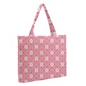 Sunflower Star White Pink Chevron Wave Polka Medium Tote Bag View2