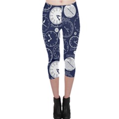 World Clocks Capri Leggings  by Mariart