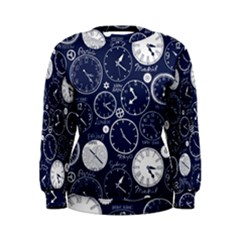 World Clocks Women s Sweatshirt by Mariart