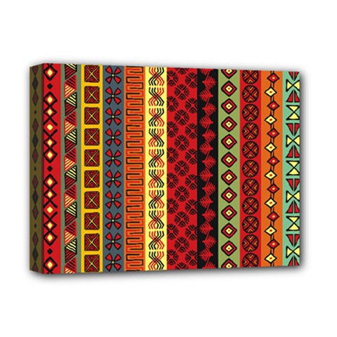 Tribal Grace Colorful Deluxe Canvas 16  X 12   by Mariart