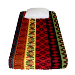 Tribal Grace Colorful Fitted Sheet (single Size) by Mariart