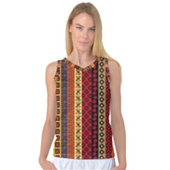 Tribal Grace Colorful Women s Basketball Tank Top by Mariart