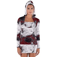 Abstraction Women s Long Sleeve Hooded T-shirt by Valentinaart