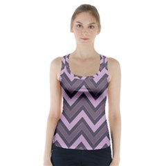 Zigzag Pattern Racer Back Sports Top by Valentinaart