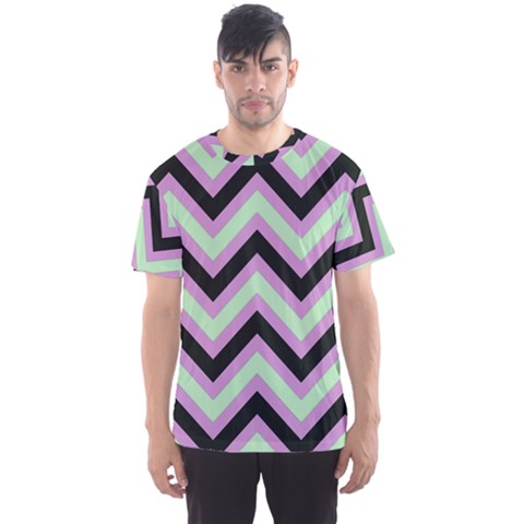 Zigzag Pattern Men s Sport Mesh Tee by Valentinaart