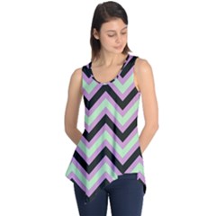 Zigzag Pattern Sleeveless Tunic by Valentinaart