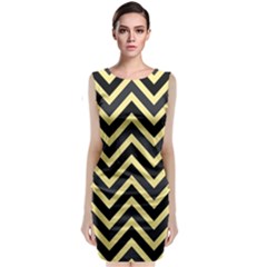 Zigzag Pattern Classic Sleeveless Midi Dress