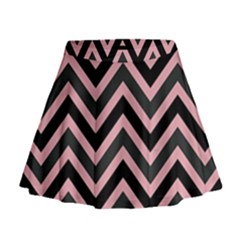 Zigzag Pattern Mini Flare Skirt by Valentinaart