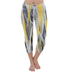 Abstraction Capri Winter Leggings  by Valentinaart