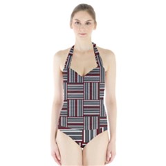 Pattern Halter Swimsuit by Valentinaart