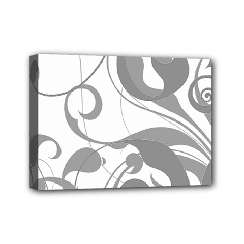 Floral Pattern Mini Canvas 7  X 5  by Valentinaart