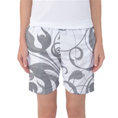 Floral Pattern Women s Basketball Shorts by Valentinaart