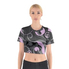 Floral Pattern Cotton Crop Top by Valentinaart