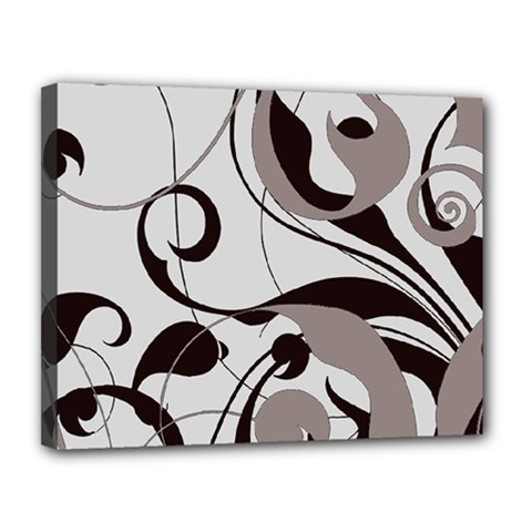 Floral Pattern Canvas 14  X 11  by Valentinaart