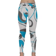 Floral Pattern Classic Yoga Leggings by Valentinaart