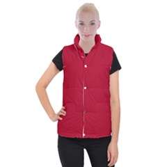 Color Women s Button Up Puffer Vest by Valentinaart