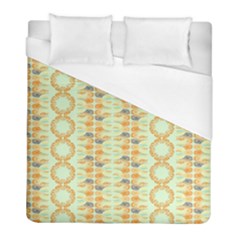 Ethnic Orange Pattern Duvet Cover (full/ Double Size) by linceazul