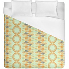 Ethnic Orange Pattern Duvet Cover (king Size) by linceazul