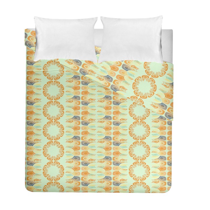 Ethnic Orange Pattern Duvet Cover Double Side (Full/ Double Size)