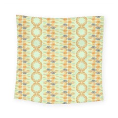 Ethnic Orange Pattern Square Tapestry (small) by linceazul