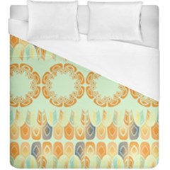 Ethnic Orange Pattern Duvet Cover (king Size) by linceazul