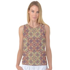 Vintage Ornate Baroque Women s Basketball Tank Top