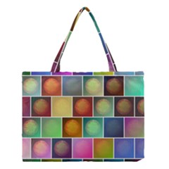 Multicolored Suns Medium Tote Bag by linceazul