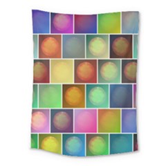 Multicolored Suns Medium Tapestry by linceazul