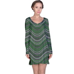 Abstraction Long Sleeve Nightdress