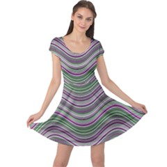 Abstraction Cap Sleeve Dresses