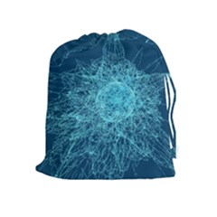 Shattered Glass Drawstring Pouches (extra Large) by linceazul