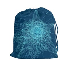 Shattered Glass Drawstring Pouches (xxl) by linceazul