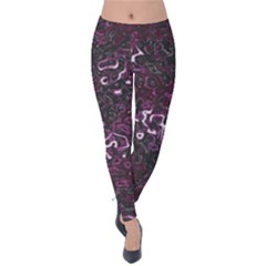 Abstraction Velvet Leggings by Valentinaart