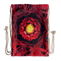 The Sun Is The Center Drawstring Bag (large) by linceazul