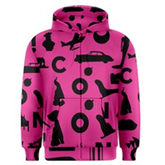 Car Plan Pinkcover Outside Men s Zipper Hoodie by Mariart