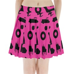 Car Plan Pinkcover Outside Pleated Mini Skirt by Mariart