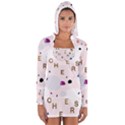 Cheers Polkadot Circle Color Rainbow Women s Long Sleeve Hooded T-shirt View1