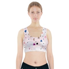 Cheers Polkadot Circle Color Rainbow Sports Bra With Pocket by Mariart