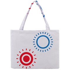 Color Light Effect Control Mode Circle Red Blue Mini Tote Bag by Mariart