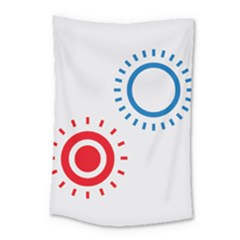 Color Light Effect Control Mode Circle Red Blue Small Tapestry by Mariart