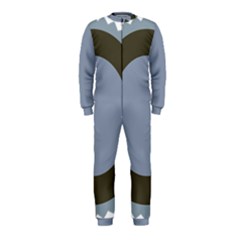 Circle Round Grey Blue Onepiece Jumpsuit (kids) by Mariart