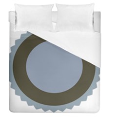 Circle Round Grey Blue Duvet Cover (queen Size) by Mariart